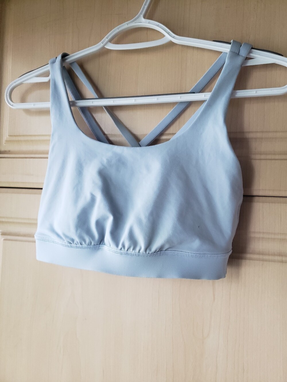 lululemon athletica Light Blue Strappy Sports Bra